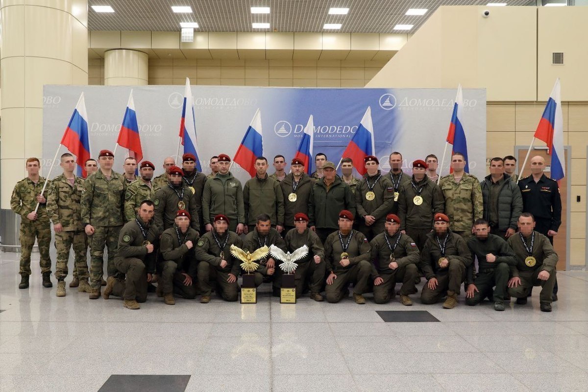 The Russian National Guard special forces team won silver at competitions in Kuwait