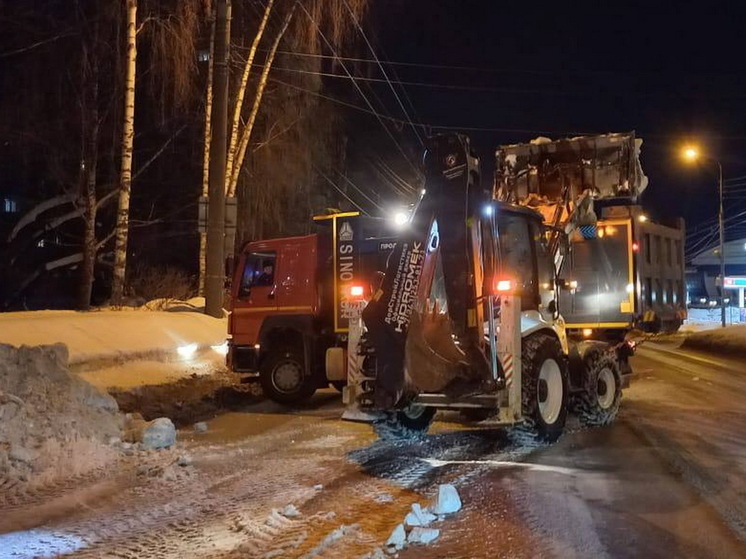 На этой неделе продолжится ночной вывоз снега с улиц Йошкар-Олы