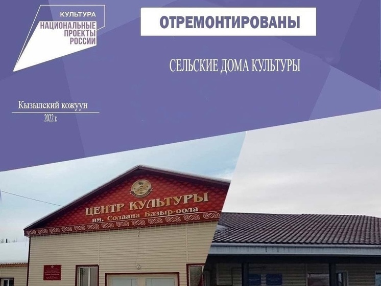 В Кызылском районе Тувы  обновлены 8 учреждений культуры