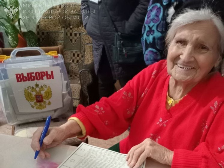 В гериатрическом пансионате на Херсонщине проголосовали на выборах президента