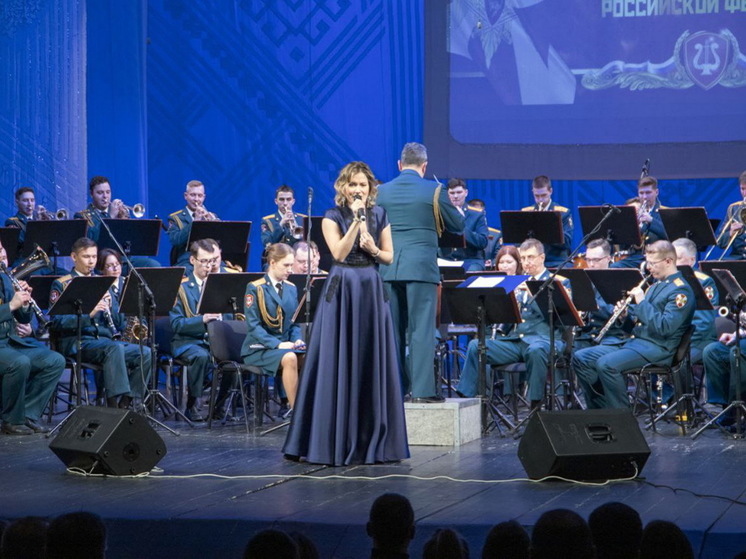 В Йошкар-Оле выступил образцово-показательный оркестр войск национальной гвардии Российской Федерации