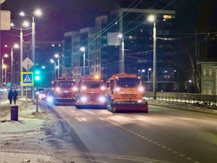 Одну из улиц в Петрозаводске будут очищать от снега в ночь на 1 марта