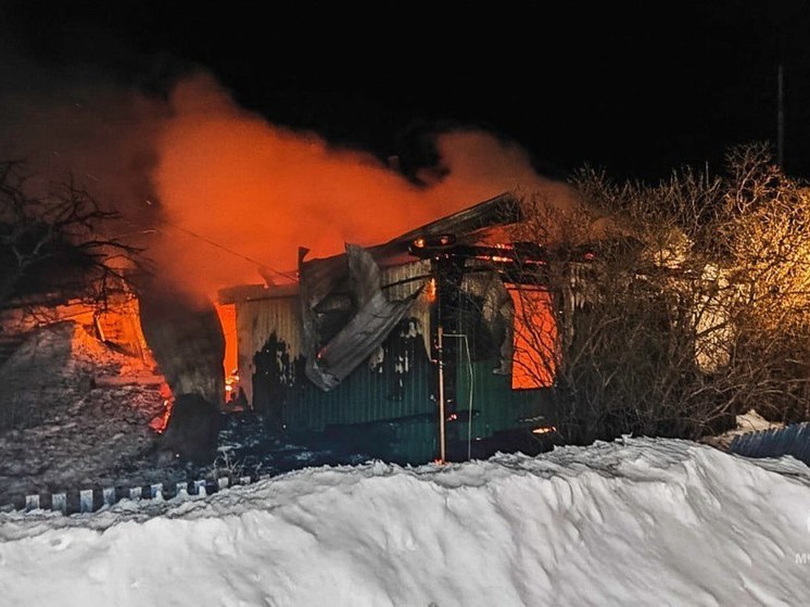 В Омской области под завалами сгоревшего дома нашли труп мужчины