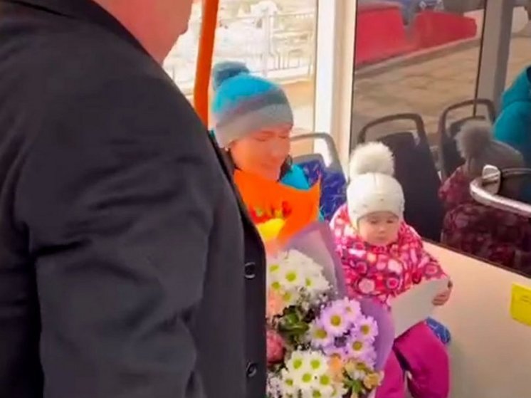 В Курске новый трамвай назвали в честь первой пассажирки Софией