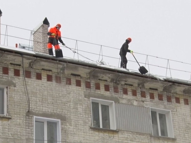 В Кирове определили порядок чистки снега крыш во время оттепели