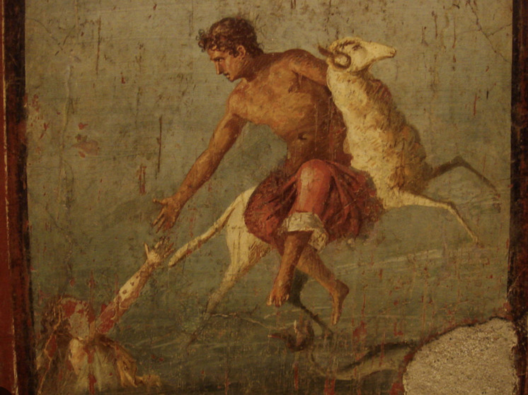 В древних Помпеях археологами обнаружена необычная фреска