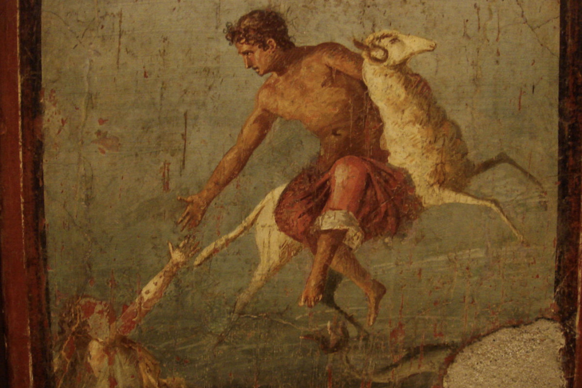 Archaeologists discovered an unusual fresco in ancient Pompeii