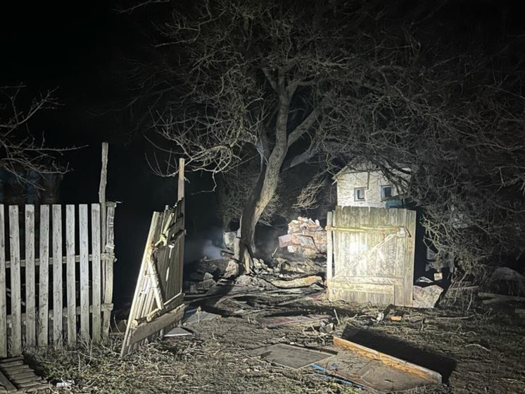 Пожар в азовском районе сегодня