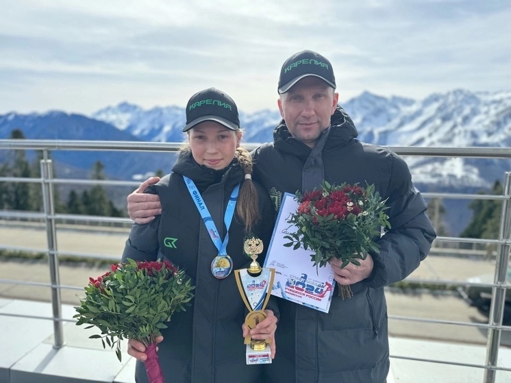Юная биатлонистка из Карелии завоевала «золото» на спартакиаде в Сочи