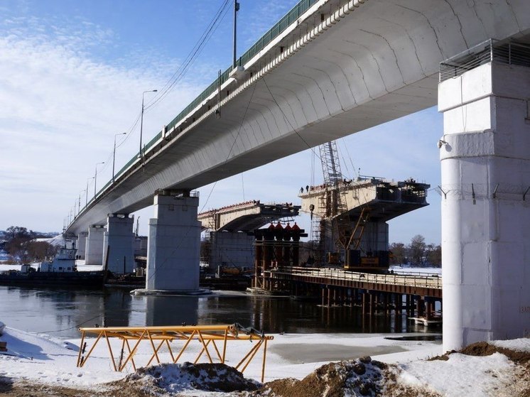 В Серпухове проводится капитальный ремонт  моста на федеральной трассе М-2