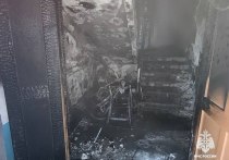 В Новотроицке в одном из многоквартирных домов на улице Библиотечной случился пожар