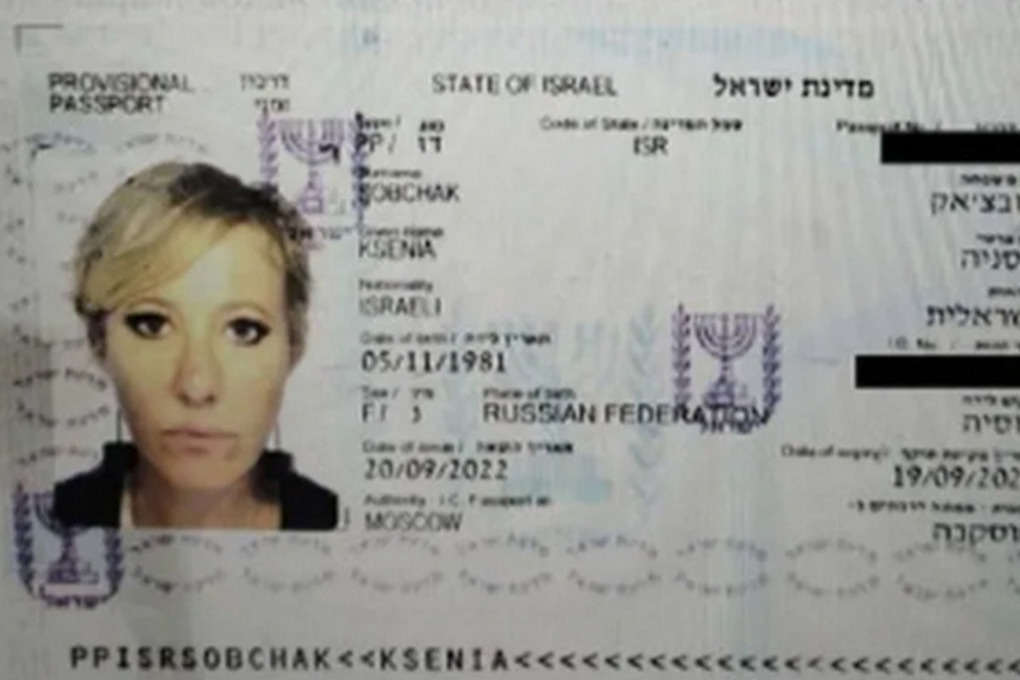 Sobchak criticized NTV film about her Israeli passport