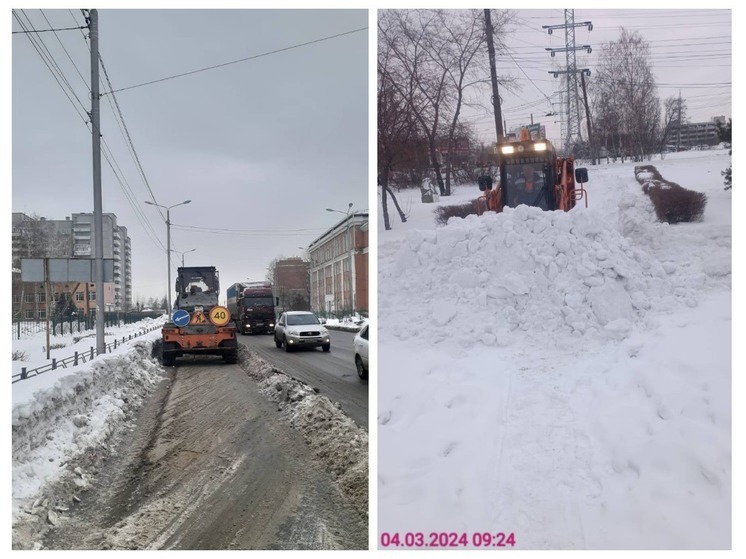 С омских дорог за выходные вывезли почти 19 тысяч кубометров снега