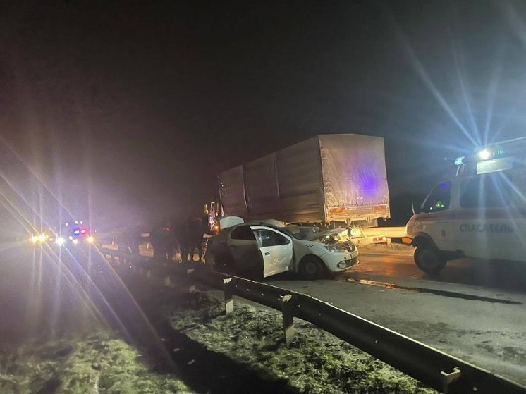 На Дону два человека пострадали в лобовой аварии с грузовиком