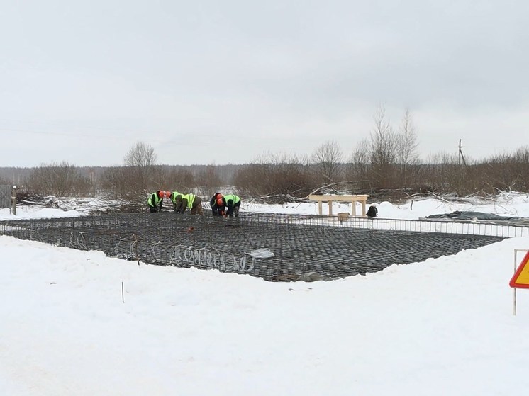 В костромском райцентре Красное-на-Волге строится новая станция водоподготовки