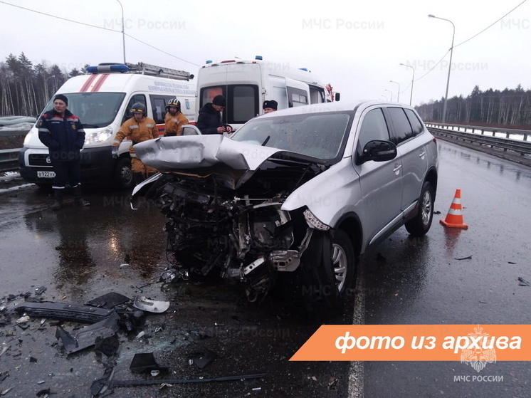 Спасателей вызвали на место ДТП под Выборгом