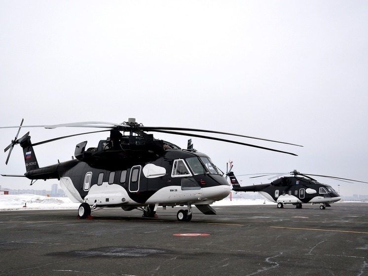 В аэропорту Омска приземлились вертолёты «Косатка»