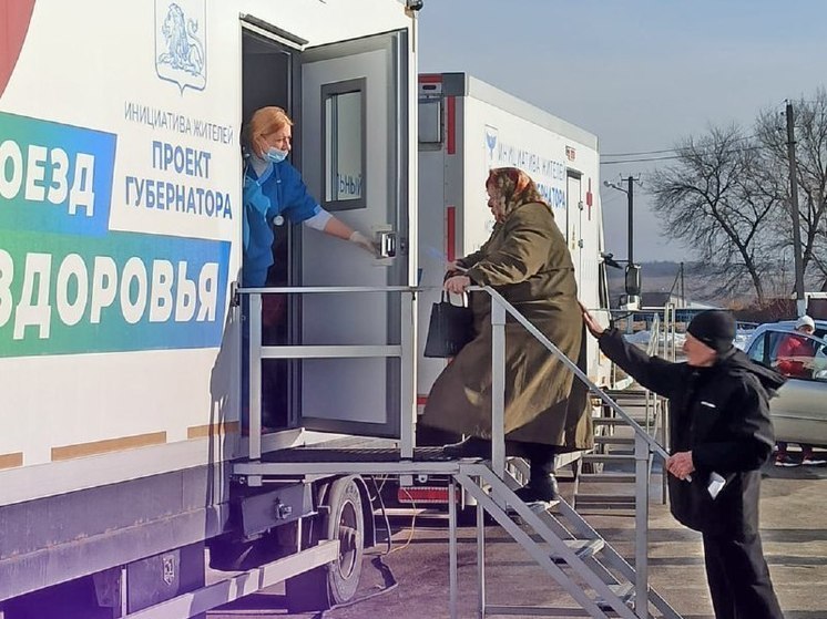 «Поезд здоровья» приехал в село Малые Маячки Прохоровского района