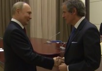 Президент России Владимир Путин начал встречу с генеральным директором МАГАТЭ Рафаэлем Гросси в Сочи