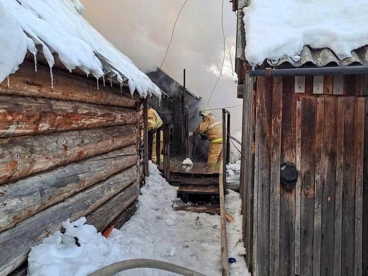 В Виноградовском округе пожарные отстояли семь бань