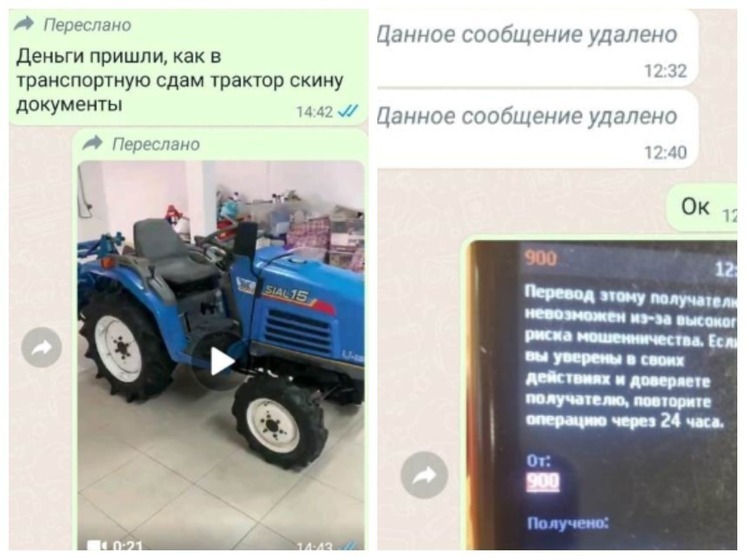 Омич перевёл более 300 тысяч рублей за трактор, но так и не получил его