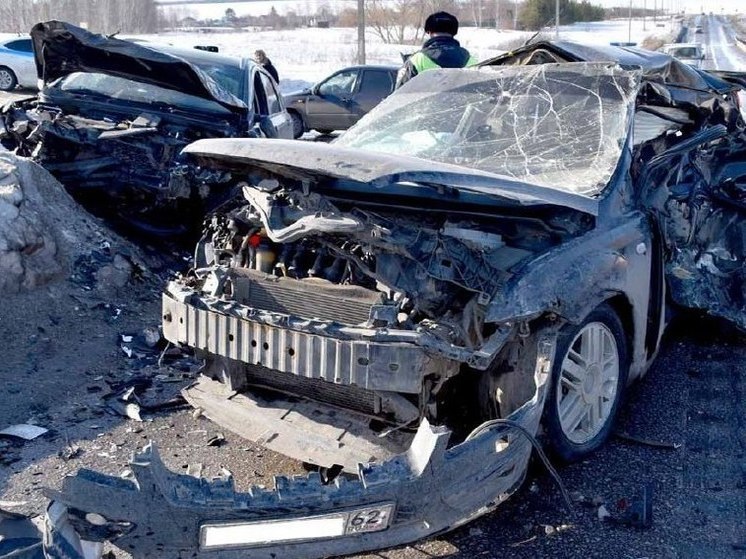 В массовом ДТП в Пронском районе пострадали двое детей и двое взрослых