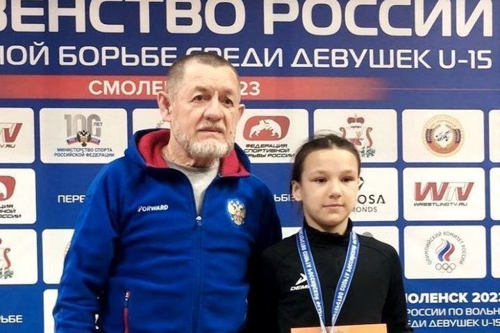 Maria Alexandrova from Chuvashia won a medal at the Russian wrestling championship