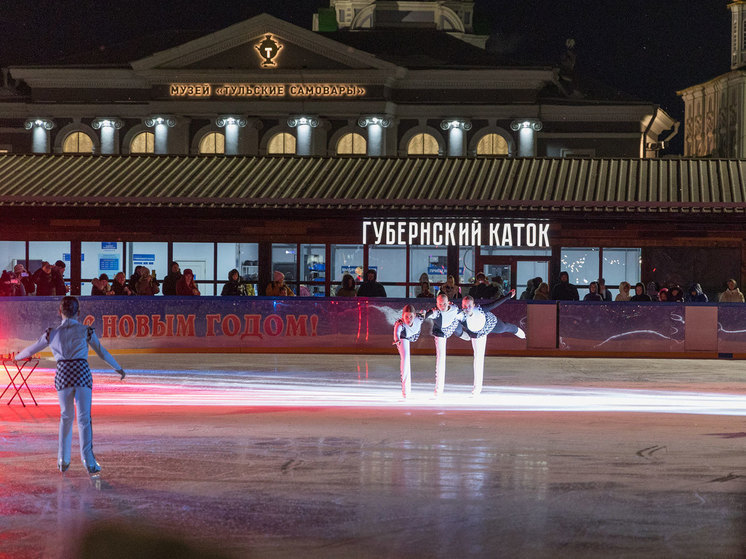 В Туле на Губернском катке состоялось ледовое шоу "Для милых дам"
