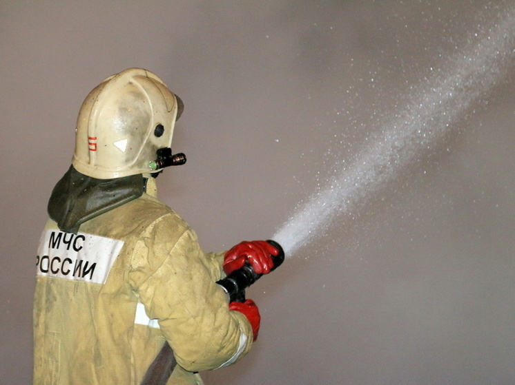 В центре Вязьмы горел сарай