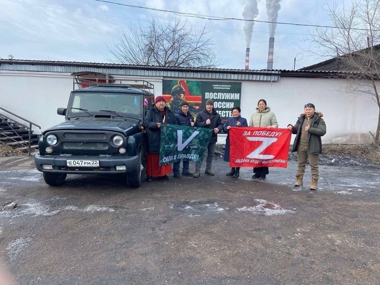 Автомобиль УАЗ Хантер для бойцов СВО купили жители села Бурятии