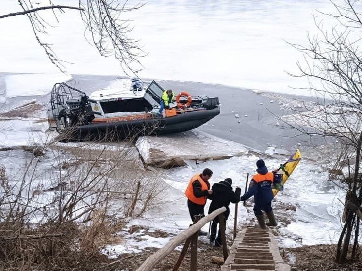 Спасатели эвакуировали больного из труднодоступной деревни в Старорусском районе
