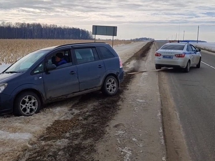Автоинспекторы помогли водителю в округе Зарайск