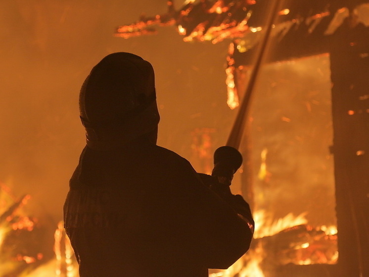 В Краснинском районе сгорела очередная баня