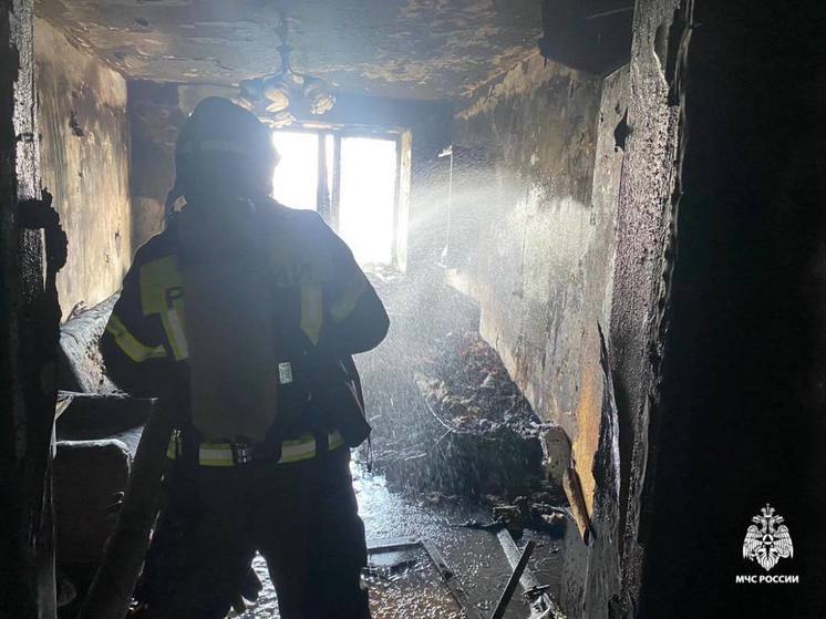 На Ставрополье при пожаре в многоквартирном жилом доме погиб человек