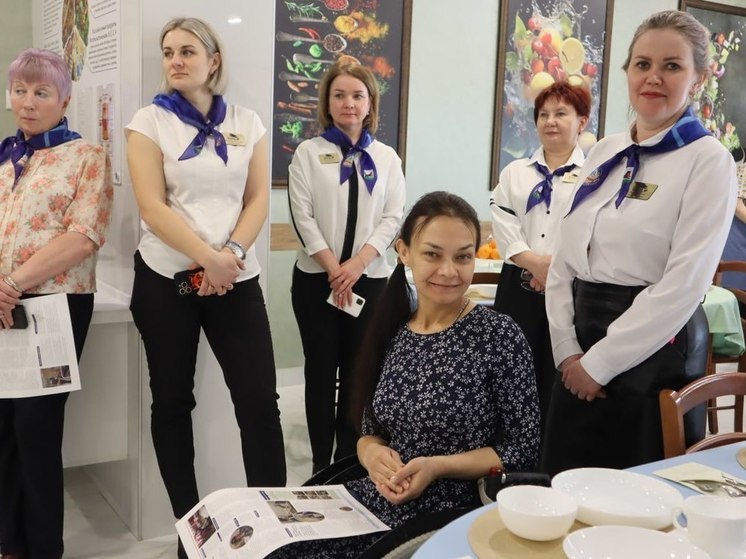 В Ново-Ленинском доме-интернате для престарелых и инвалидов обновили обеденный зал