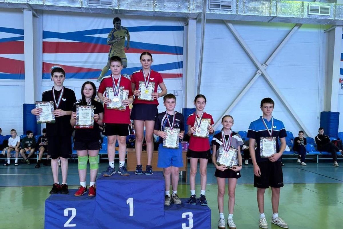 The Kuban table tennis team became the winner of the Southern Federal District championship