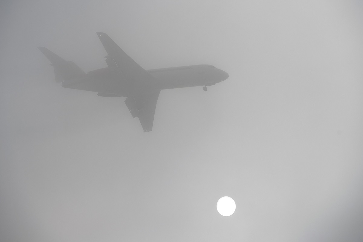 Seven flights were delayed at the Far Eastern airport due to fog