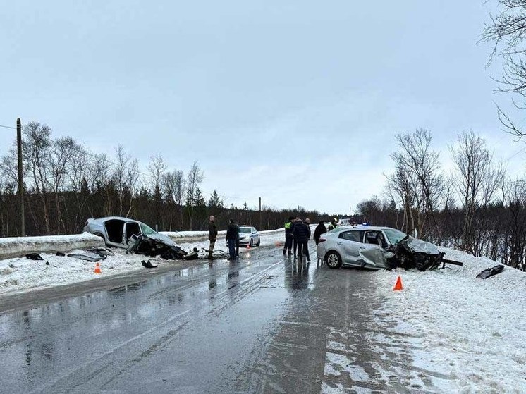 При аварии на автодороге Североморск – Щукозеро пострадали четыре человека
