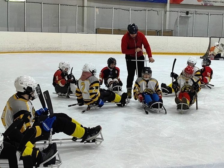 Детский турнир по следж-хоккею прошел в Омске