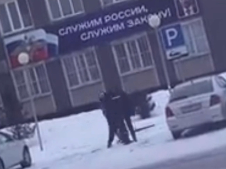 В Камне-на-Оби полицейские устроили уличную драку прямо перед отделом МВД