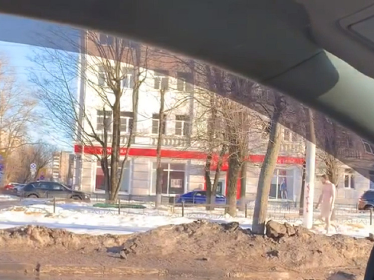 Мужчина, прогуливавшийся голым по Твери, доставлен в отдел полиции