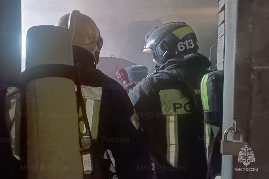 Костромские пожарные ликвидировали пожар на заводе цементно-стружечных плит