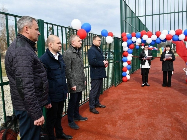 Новую спортивную площадку открыли в станице Крепостной