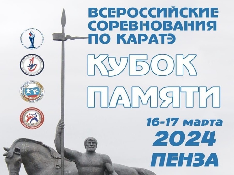 В Пензе пройдут всероссийские соревнования по каратэ «Кубок памяти»