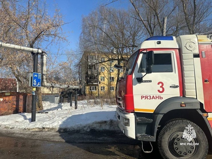 При пожаре на улице 5-я Линия в Рязани эвакуировали 8 человек
