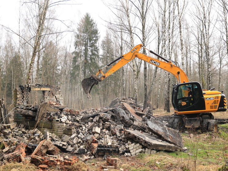 В Чкаловском лесу снесли постройки на которые жаловались жители