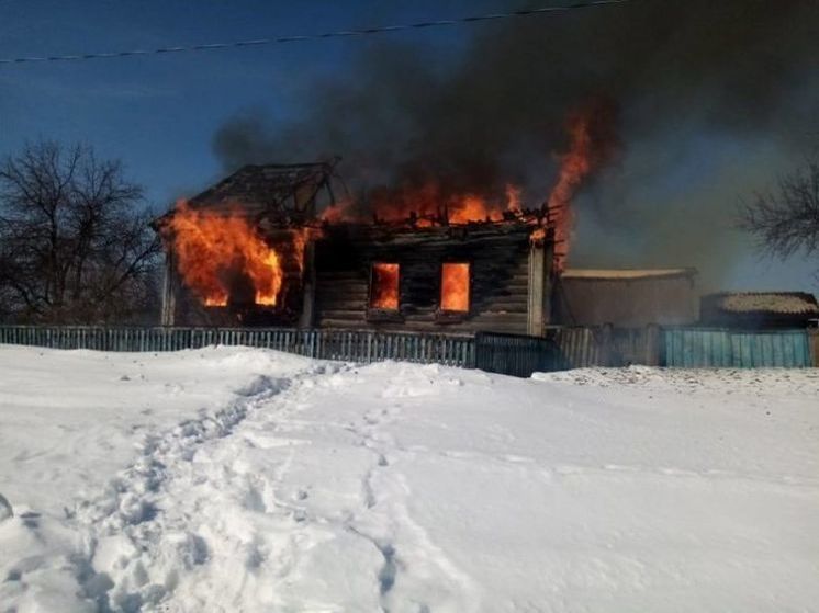 В Башкирии произошел пожар в частном доме