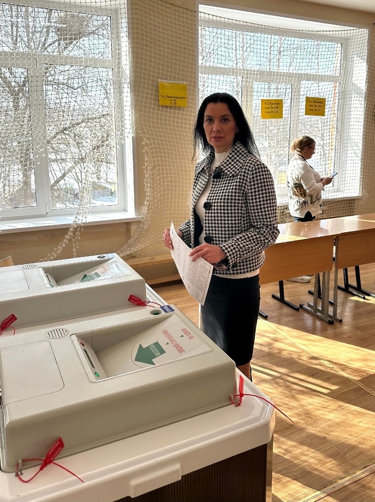 Татьяна Гриневич проголосовала на выборах Президента Российской Федерации