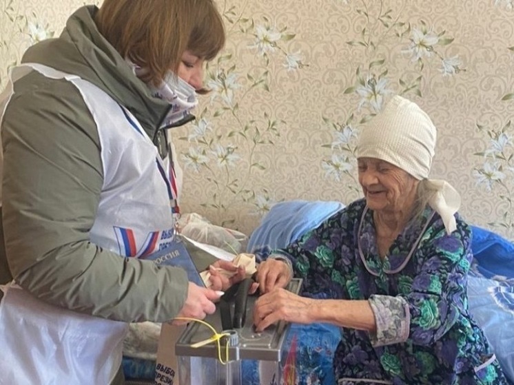 101-летняя жительница Скопинского района проголосовала на выборах