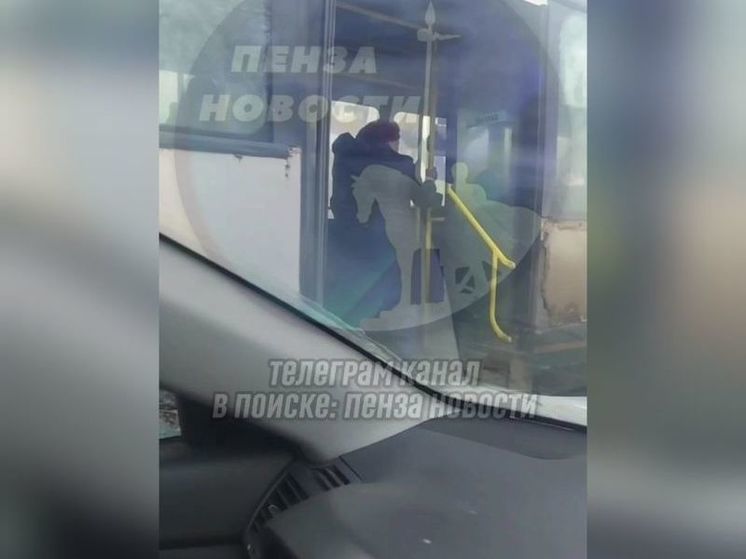 В Пензе водитель автобуса подбирает и высаживает пассажиров прямо на дороге